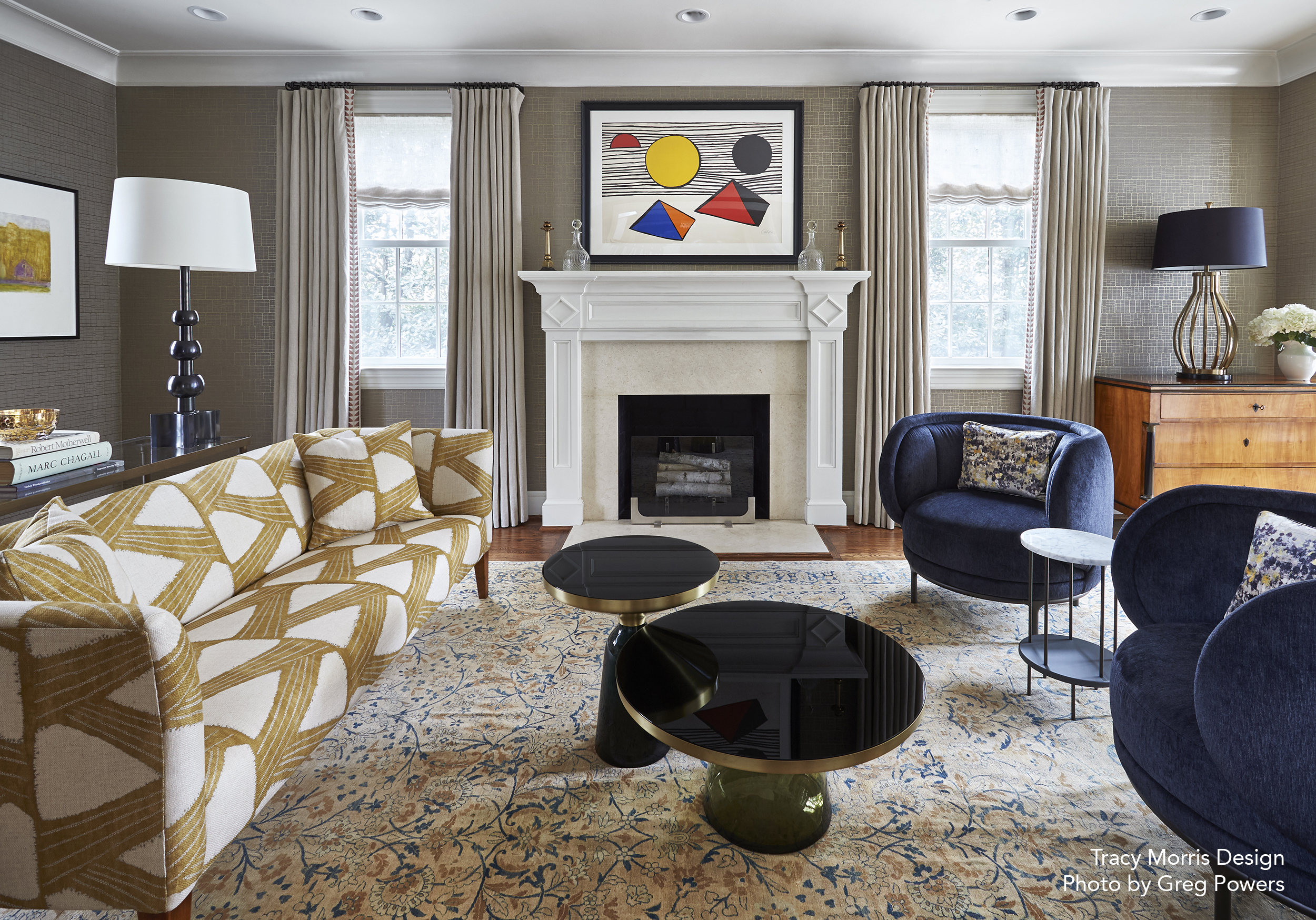 Tracy Morris Design living room, photo by Greg Powers